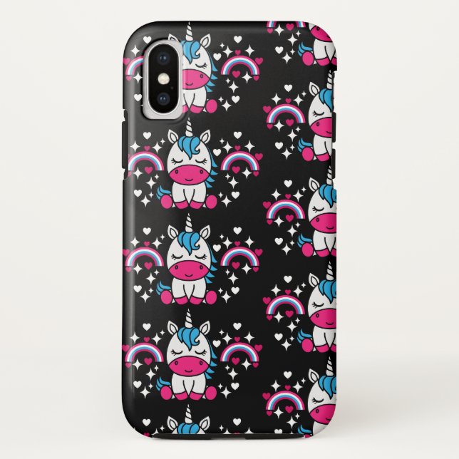 Little Girls Unicorn Pony Case-Mate iPhone Case (Back)