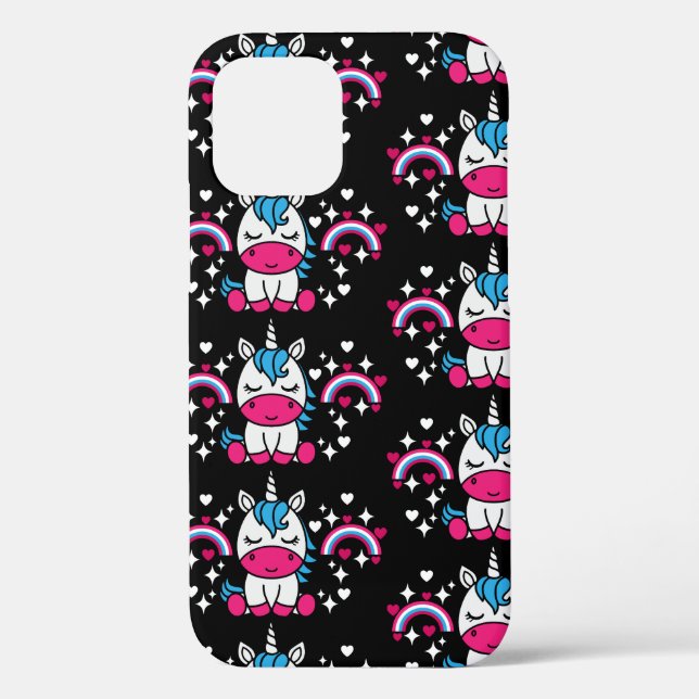 Little Girls Unicorn Pony Case-Mate iPhone Case (Back)