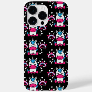 Little Girls Unicorn Pony Case-Mate iPhone 14 Pro Max Case