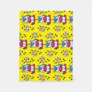 Little Girls Unicorn Pony Fleece Blanket