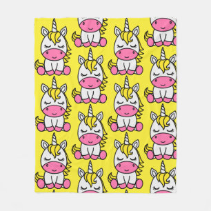 Little Girls Unicorn Pony Fleece Blanket