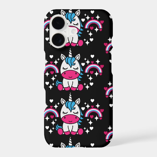 Little Girls Unicorn Pony iPhone Case (Back)