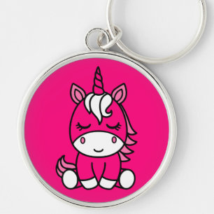 Little Girls Unicorn Pony Key Ring