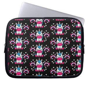 Little Girls Unicorn Pony Laptop Sleeve