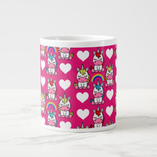 Little Girls Unicorn Pony Large Coffee Mug