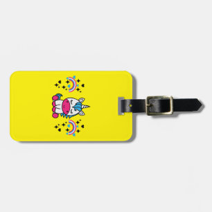 Little Girls Unicorn Pony Luggage Tag