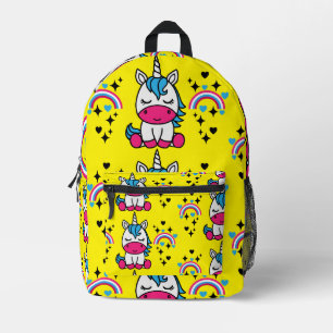 Little Girls Unicorn Pony Printed Backpack