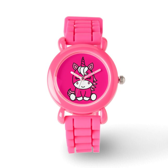 Little Girls Unicorn Pony Watch (Front)