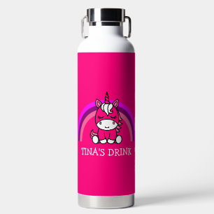 Little Girls Unicorn Pony Water Bottle