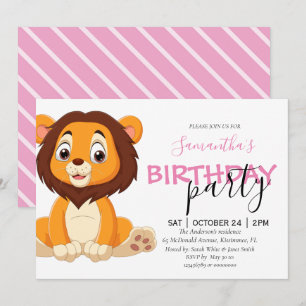 little girl's upcoming 1st birthday party! announcement