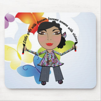 Little Girls With Dreams Become Women With Vision Mouse Mat