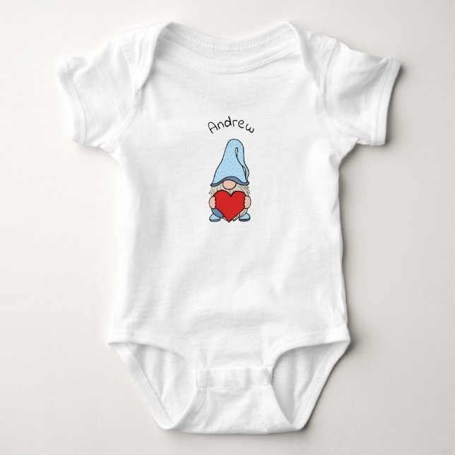 Little gnome baby bodysuit (Front)