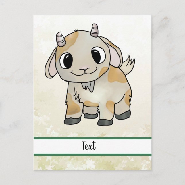 little goat Post-it note Postcard (Front)