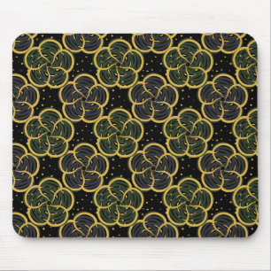 Little golden flowers seamless pattern mouse mat