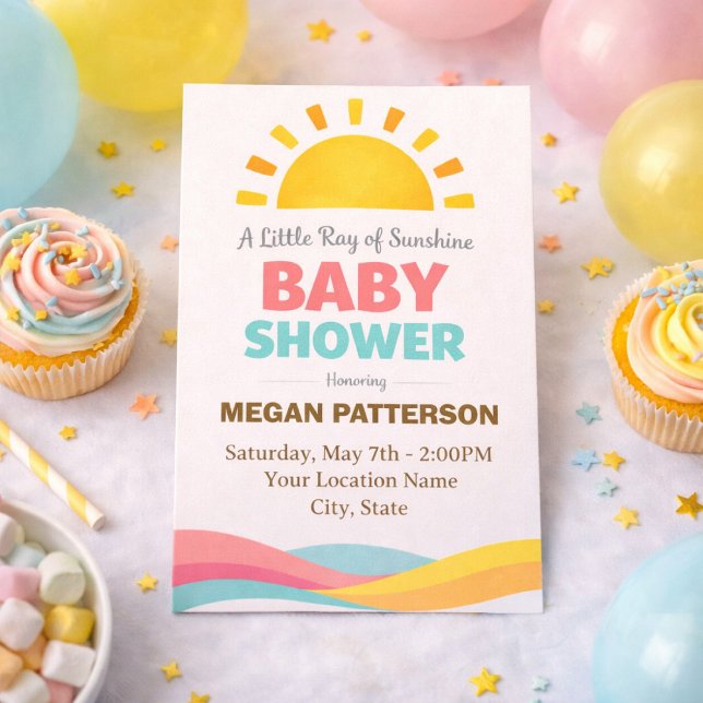 Little Golden Ray Celebration Invitation (Creator Uploaded)