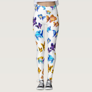Little Goldfishes Pattern Leggings
