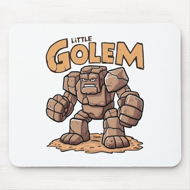 Little Golem Ck To School Kid Golem  Mouse Mat (Front)