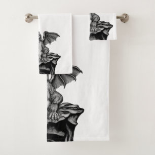 Little Golem Gargoyle Bath Towel Set