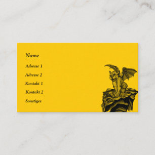 Little Golem Gargoyle Business Card