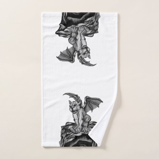 Little Golem Gargoyle Hand Towel (Hand Towel)