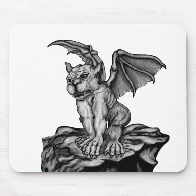 Little Golem Gargoyle Mouse Mat (Front)