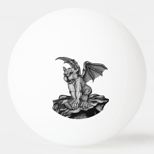 Little Golem Gargoyle Ping Pong Ball (Front)