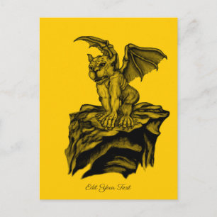 Little Golem Gargoyle Postcard