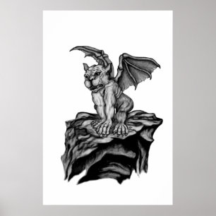 Little Golem Gargoyle Poster