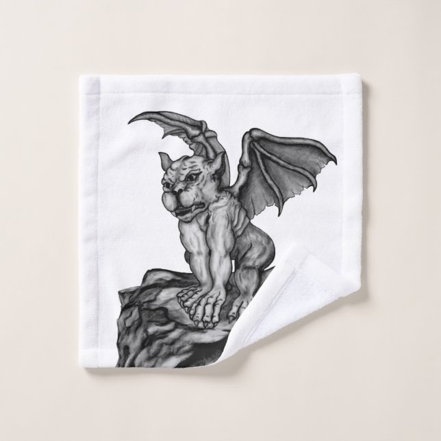 Little Golem Gargoyle Wash Cloth (Wash Cloth)