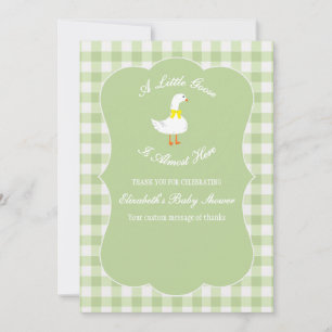 Little Goose Baby Shower Thank You Card