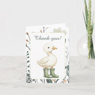 Little Goose Baby Sprinkle Thank You Card