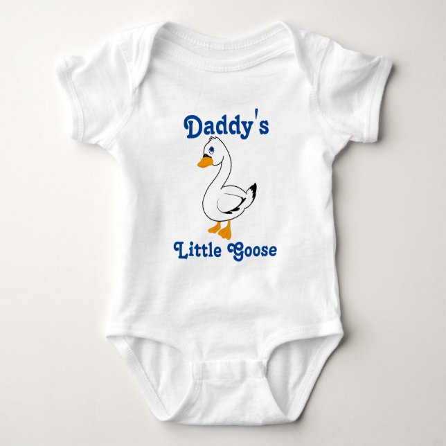 Little Goose Custom Kids Shirt - Blue Text (Front)