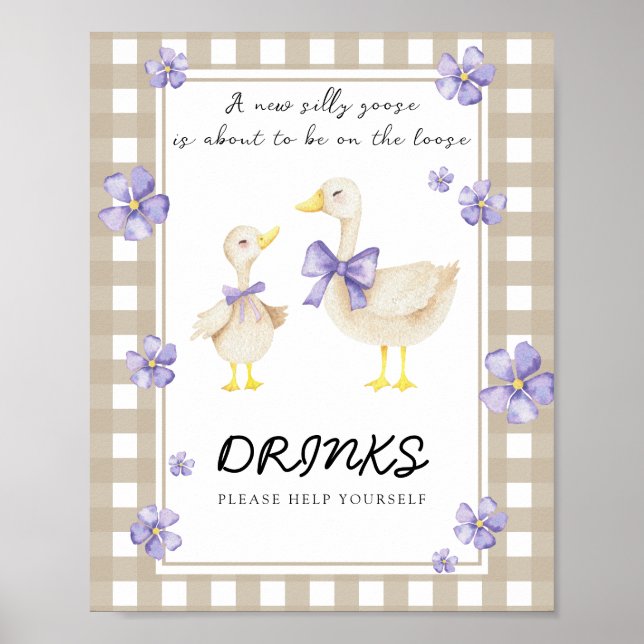 Little Goose - Drinks help yourself Poster (Front)