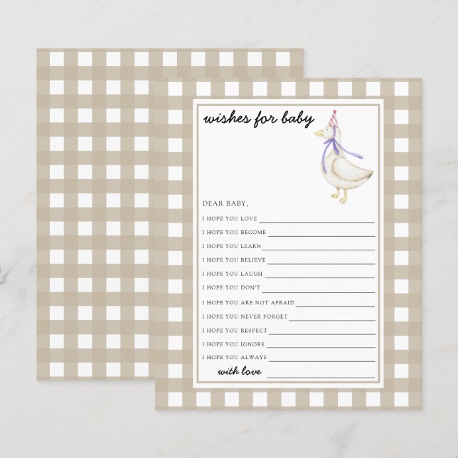 Little Goose Wishes for baby (Front/Back)