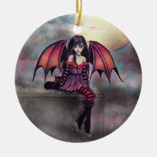 Little Gothic Vampire Fairy Halloween Ornament