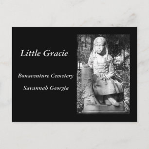 Little Gracie in Bonaventure Cemetery Postcard