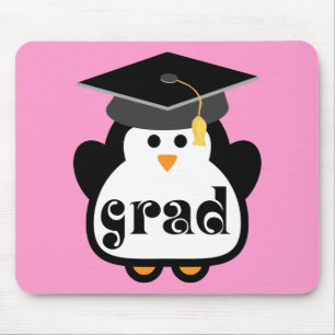 Little Grad Penguin Graduation Gift Mouse Mat