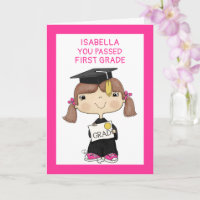 Little Graduate Girl Brown Hair