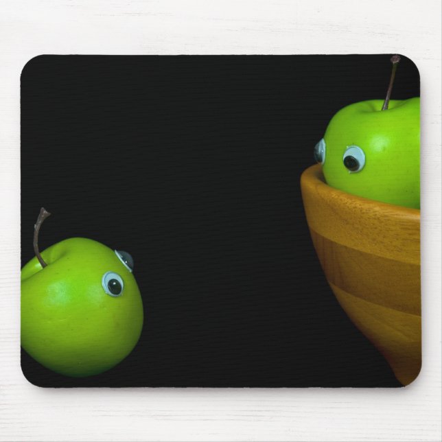 Little Green Apples Mouse Mat (Front)