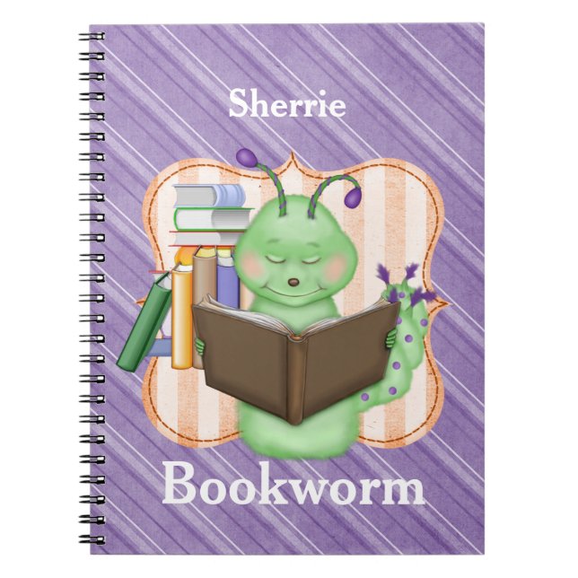 Little Green Bookworm Notebook (Front)