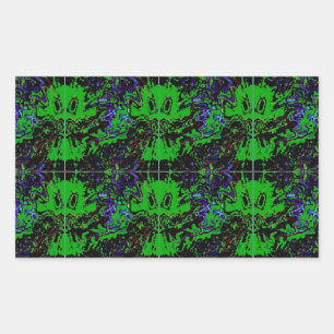 Little green Devil Rectangular Sticker