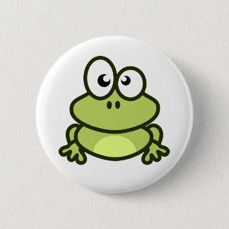 little green frog button for backpack