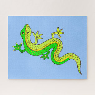 little green lizard jigsaw puzzle