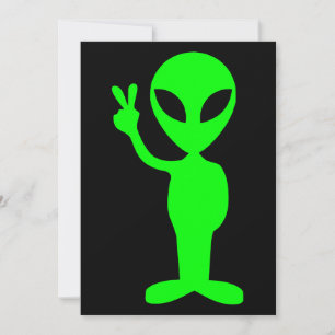 Little Green Man Invitation