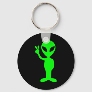 Little Green Man Key Ring