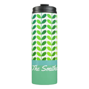 Little Green & Teal Saplings Thermal Tumbler