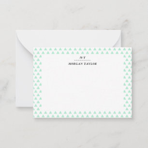 Little Green Triangles Personalised Note Cards