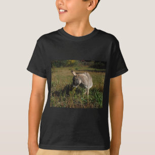 Little grey Donkey w / wildflowers T-Shirt