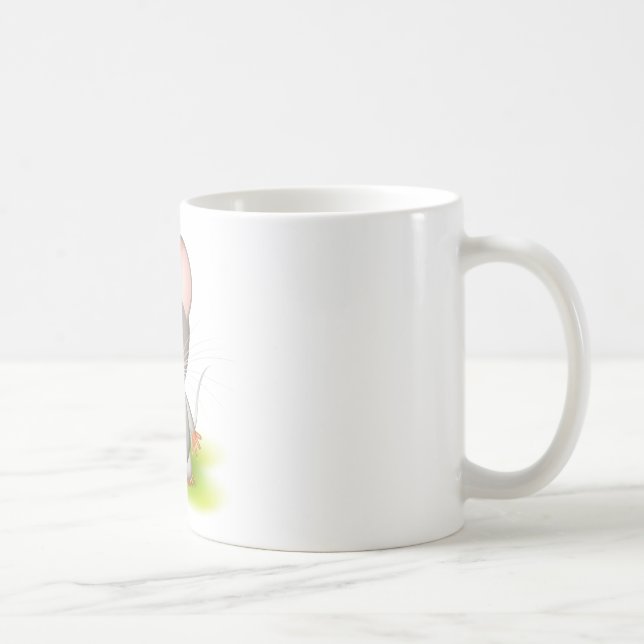 Little grey mouse coffee mug (Right)