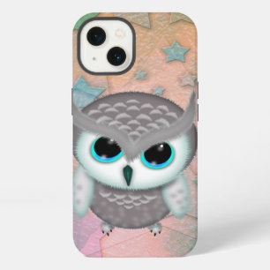 Little Grumpy Horned Owl Illustration iPhone 13 Case
